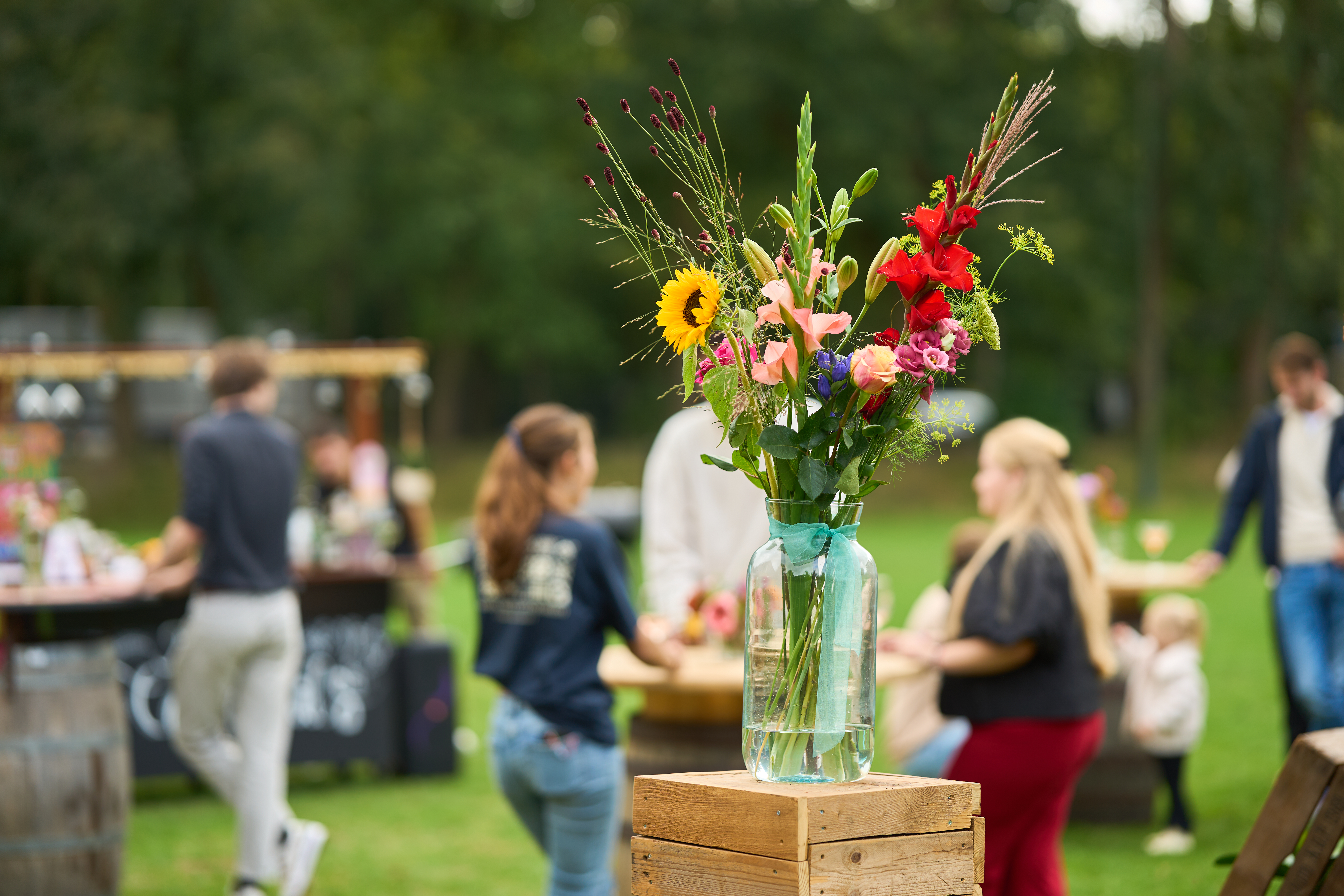 Dessert tafel buiten