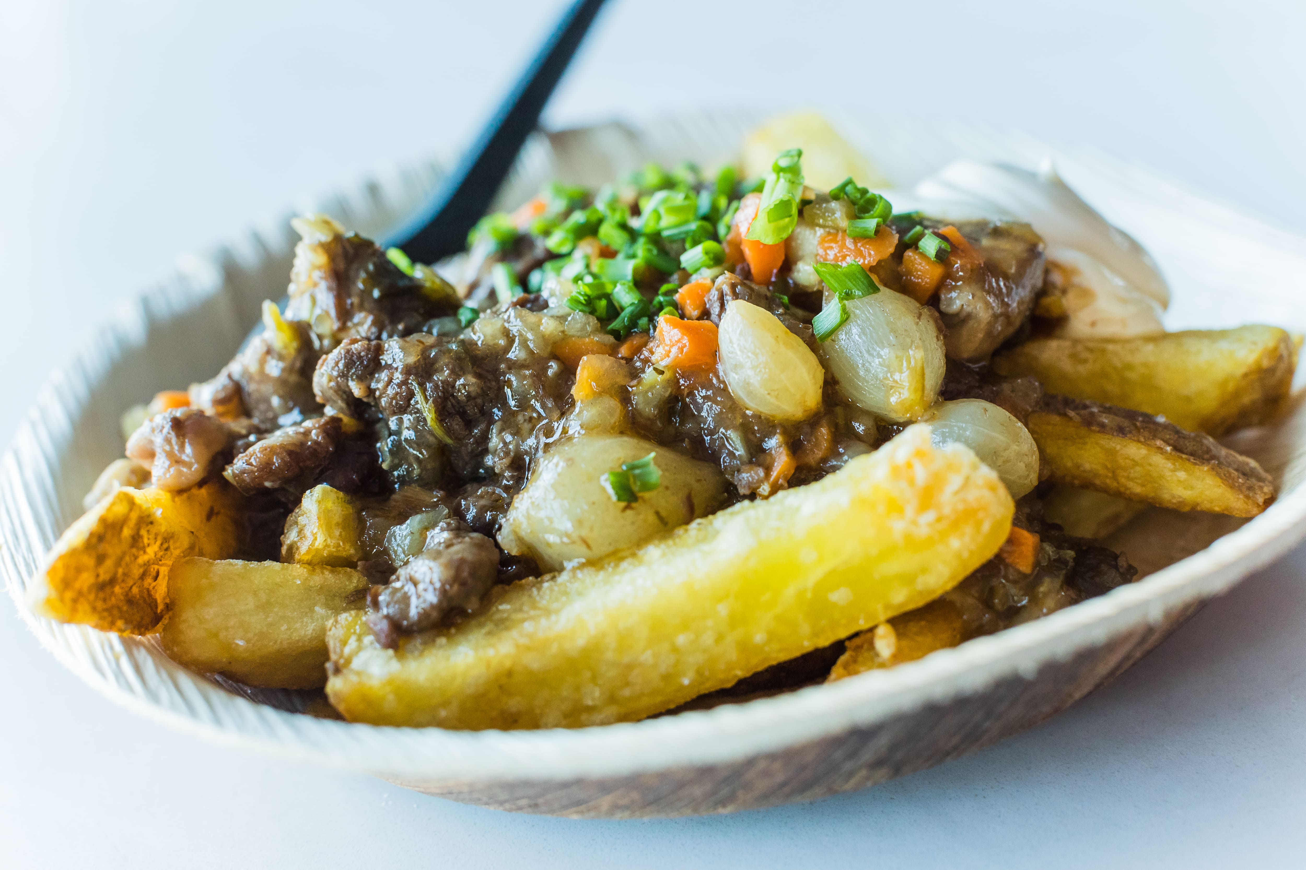 Food station op bedrijfsfeest