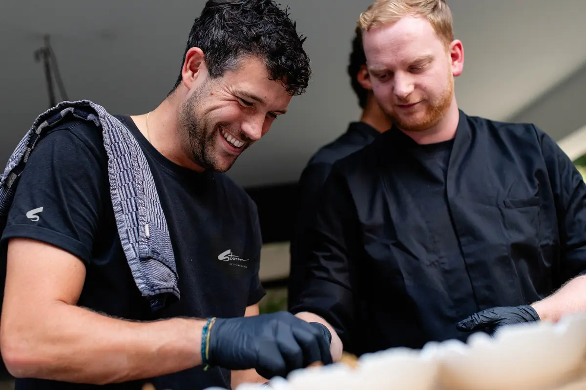 Intiem diner met kaarslicht